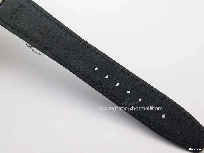 MIROTIME 0225 UrbanStyle Portuguese Tourbillon Power Reserve Moonphase SS White Dial On Black Leather Strap 7318